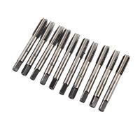 TAPPO HSS, Tocco Inferiore Manuale 10pcs in Acciaio Carbone Tocca a Mano Metrica M2 M4 M6 M8 Filettatura a Vite Toccante Utensile Manuale (M8 (attacco alla testa + secondo attacco) 5)