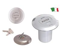 TAPPO IMBARCO ACQUA CON CHIAVE - Tappo imbarco acqua in ottone cromato. Completo