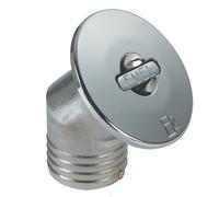 TAPPO IMBARCO BENZINA 45° COLLO D 38 MM OTTONE CROMATO ACCESSORI NAUTICA