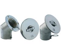 TAPPO IMBARCO CARBURANTE INCLINATO INOX - Variante FUEL - Cod. GFN 294143