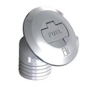 Tappo imbarco "FUEL" in ottone cromato con chiave