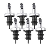 Tappo in Acciaio Inox versatore Tappo pressa ugello erogatore Bocca per Salsa Olio d'oliva Cocktail liquore Cucina Home Bar Ristorante Accessori 6 pz