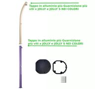 Tappo in Alluminio più Guarnizione più Viti in Acciaio ricambi Originali per Docce Arkema Modelli Jolly S E Jolly GO