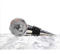 Tappo In Cristallo Keeshond Con Arte-Cane