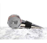 Tappo In Cristallo Per Vino Curly Coated Retriever Con Motivo Cane