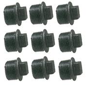 Tappo In Ghisa Nera 1 POLLICE 9 Pezzi