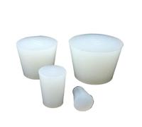 Tappo in gomma, 1 tappo per vino in gomma di silicone bianco, tappo solido senza foro, valvola airlock per uso alimentare, per fermentazione, birra in casa (21 x 16 x 26 mm)
