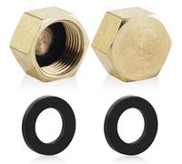 Tappo in ottone G3, filettatura interna, 7 pezzi, tappi ciechi per tubo dell'acqua da giardino