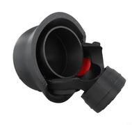 Tappo in plastica per gancio di traino con design casco e maschera, filtro antigas antifurto e fissaggio a vite filettato sicuro per il montaggio del gancio (rosso)