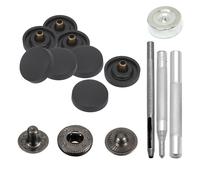 Tappo IN Plastica S Molla Bottoni Automatici 15mm Con 4 Parti Mano Attrezzo Bags