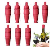 Tappo in silicone per vino | Coperchio morbido per 8 bottiglie, chiusura in silicone per champagne - per birra bevande in viaggio a casa, bar, feste, cibo, ristorante e cucina