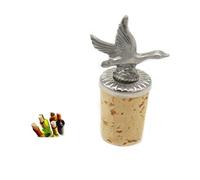 Tappo in sughero per bottiglia con decorazione anatra 90082078