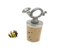 Tappo in sughero per bottiglia con decorazione corno da caccia 90082085