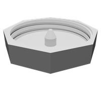 Tappo Inferiore per Dispenser Sacchetti Earth Rated Cane - Stampato 3D