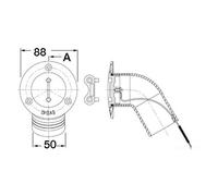 Tappo inox 30° Diesel 50 mm - 1 PZ Osculati - 20.867.04 - 2086704