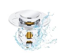 Tappo Lavandino Bagno Bidet per scarico Universale Pop-Up con Filtro