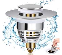 Tappo Lavandino Bagno, Tappo Bidet Universale Pop Up，Tappo per Lavandino in Meta