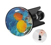 Tappo Lavandino Bagno Universale Per Lavello, Ricambio da 40mm Per il Del Tappo Lavandino Cucina, Tappi Lavandino Regolabile in Altezza, in Gomma di Ottone, Nero - Pesce tropicale