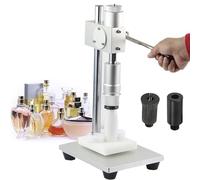 Tappo manuale per bottiglie di profumo, crimpatrice e sigillatrice in alluminio 2 in 1, regolabile in altezza per una chiusura sicura