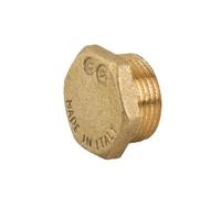 TAPPO MASCHIO CON ESAGONO IN OTTONE GIALLO 2"