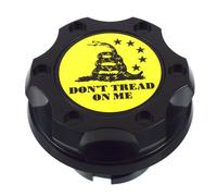 Tappo Olio Motore Billet Nero Filler Don't Tread On Me Per Ford 1/4 Turn Lock