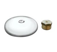 Tappo ottone con vite e rosone 1/2 in confezione