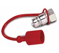 Tappo Parapolvere Rosso Ama M1/4" per Innesti Rapidi - 10 pz Made in Italy