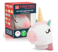 Tappo per Borraccia Termica Bambini in Acciaio Inox Senza BPA 3D Soft-Touch Effetto Seta - CapsHero Unicorno Unicorn Una - Tappo di Ricambio con Dettagli in Rilievo - Collezione My Forever Friends