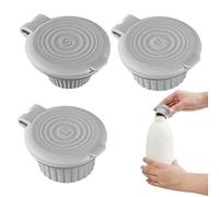 Tappo per bottiglia - 3 tappi per bottiglia con lato superiore verso il basso - tappi rovesciati a testa in giù, tappi per dispenser, tappi sigillati a tenuta stagna per shampoo lozione per una facile