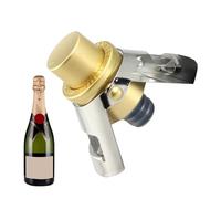 Tappo per bottiglia di spumante, tappi per champagne | Tappo per bottiglia di spumante in acciaio inossidabile - Tappo per vino a pressione con pompa a pressione integrata per bar di nozze, a