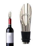 Tappo per bottiglia di vino 2 in 1 in acciaio inox con versatore | salvagoccia per bevande, versatore in acciaio inox per liquidi, bottiglie, donne