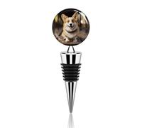 Tappo per bottiglia di vino a forma di cane, a prova di perdite, con silicone, riutilizzabile, salva-vino, mantiene fresco, in lega di zinco, sigillante decorativo per bottiglie, adatto per bar e fe