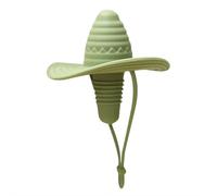 Tappo per bottiglia di vino a forma di cappello da cowboy, in silicone, accessorio carino per sigillare e mantenere vini freschi, gadget da cucina divertente regalo per gli amanti del vino (verde)