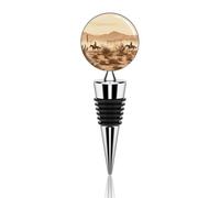 Tappo per bottiglia di vino a forma di cavallo del deserto occidentale, riutilizzabile, tappo sottovuoto decorativo, ideale come regalo per bar, feste, matrimoni, celebrazioni