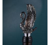 Tappo per bottiglia di vino a forma di cigno, in lega di zinco, creativo, per