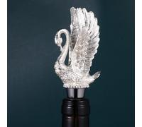 Tappo per bottiglia di vino a forma di cigno, in lega di zinco, creativo, per