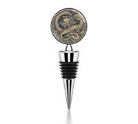 Tappo per bottiglia di vino a forma di drago cinese, riutilizzabile, con chiusura sottovuoto, accessorio ideale per conservare il vino, accessorio regalo per bar, feste, matrimoni, occasioni
