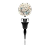 Tappo per bottiglia di vino a forma di fiori e cigni, riutilizzabile, tappo decorativo per sottovuoto, accessorio ideale per bar, feste, matrimoni, occasioni celebrative