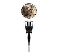 Tappo per bottiglia di vino a forma di gatto, riutilizzabile, con chiusura sottovuoto, ideale come regalo per bar, feste, matrimoni, celebrazioni