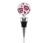 Tappo per bottiglia di vino a forma di labbra in stile cartone animato, tappi riutilizzabili per sottovuoto, tappo decorativo ideale per conservare il vino, accessorio regalo per bar, feste, matrimoni