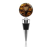Tappo per bottiglia di vino a forma di leopardo e girasole, riutilizzabile, con chiusura sottovuoto, accessorio ideale per conservare il vino, accessorio regalo per bar, feste, matrimoni, occasioni