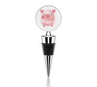Tappo per bottiglia di vino a forma di maiale rosa, riutilizzabile, tappo sottovuoto, accessorio ideale per conservare il vino, accessorio regalo per bar, feste, matrimoni, occasioni celebrative