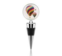 Tappo per bottiglia di vino a forma di mongolfiera a colori, riutilizzabile, sigillante decorativo per bottiglie per mantenere il vino fresco, è un accessorio ideale come regalo