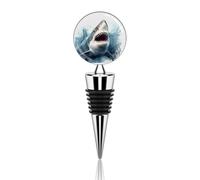 Tappo per bottiglia di vino a forma di squalo nel mare, riutilizzabile, tappo sottovuoto, accessorio ideale per conservare il vino, accessorio regalo per bar, feste, matrimoni, occasioni celebrative