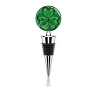 Tappo per bottiglia di vino a forma di trifoglio verde, riutilizzabile, sigillante decorativo per mantenere il vino fresco, è un accessorio ideale come regalo