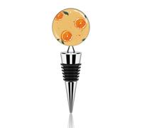 Tappo per bottiglia di vino arancione stile cartone animato tappi riutilizzabili tappi sottovuoto tappo decorativo ideale per risparmiare vino, accessorio regalo per bar, feste, matrimoni, occasioni