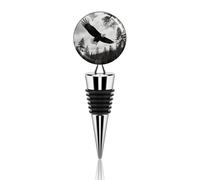 Tappo per bottiglia di vino Black Eagle, a tenuta stagna, con silicone, riutilizzabile, salva-vino, mantiene fresco, in lega di zinco, sigillante decorativo per bottiglie, adatto per bar e feste.