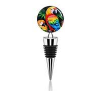 Tappo per bottiglia di vino colorato pappagallo riutilizzabile, sigillante decorativo per bottiglie mantiene il vino fresco, è un regalo ideale per accessori per vino