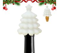 Tappo per bottiglia di vino con albero di Natale, tappo in silicone per spumante, tappi per champagne di Natale, accessori per cucina, bar, matrimoni