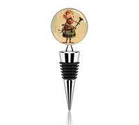 Tappo per bottiglia di vino con cornamusa scozzese in stile cartone animato, tappi riutilizzabili per sottovuoto, tappo decorativo ideale per conservare il vino, accessorio regalo per bar, feste